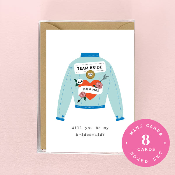 Mini Boxed Set - Team Bride - Bridesmaid - 8 Cards