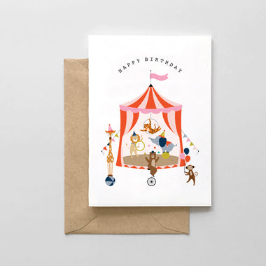 Circus Birthday - Baby Card