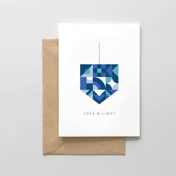 Love & Light -Abstract Dreidel Design