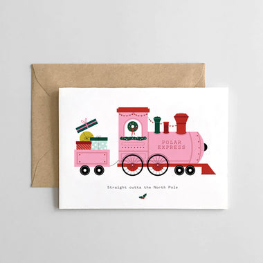 Pink Polar Express Train