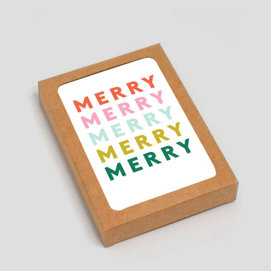 Colorful Merry Design - Boxed Set of 6 Cards