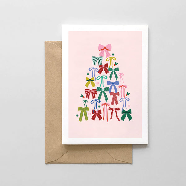 Pink Bow Christmas Tree Design