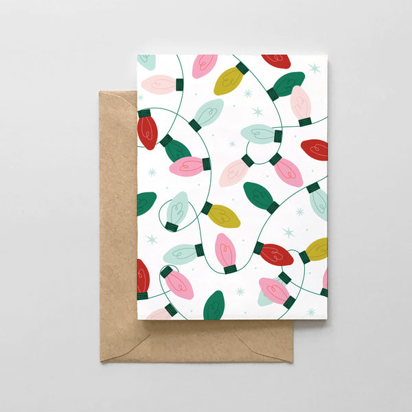 Christmas Light Bulbs - Boxed Set of 6 Cards