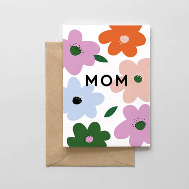 Colorful Blooms- Mom Card