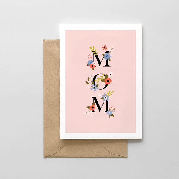 MOM Flower Design - Mother's Day Card