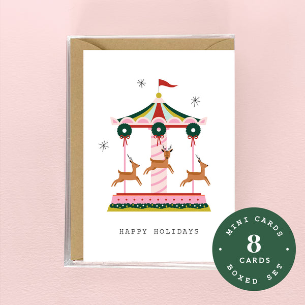 Happy Holidays Merry-Go-Round Mini Set - 8 Cards