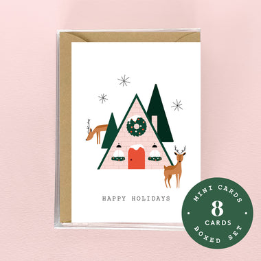 Happy Holidays Gnome Home Mini Set - 8 Cards