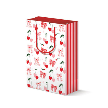 Bow & Cherry Pattern - Gift Bag