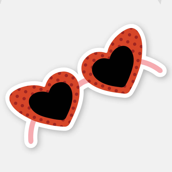 Red Sunglasses - Vinyl Sticker