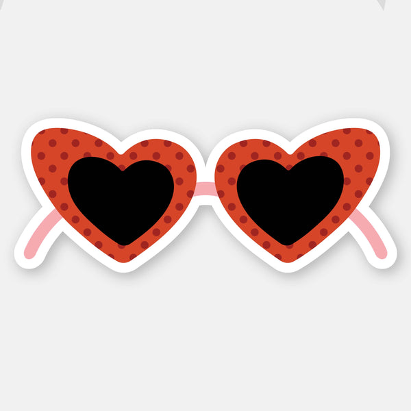 Red Sunglasses - Vinyl Sticker
