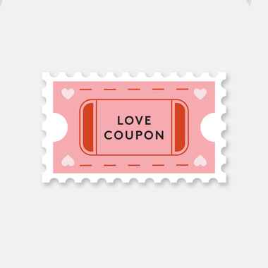 Love Coupon - Vinyl Sticker