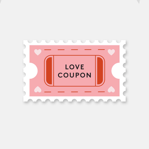 Love Coupon - Vinyl Sticker