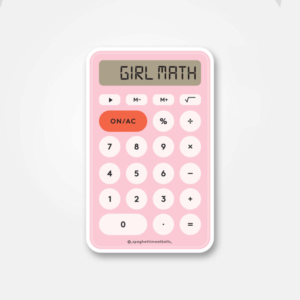 Girl Math - Vinyl Sticker