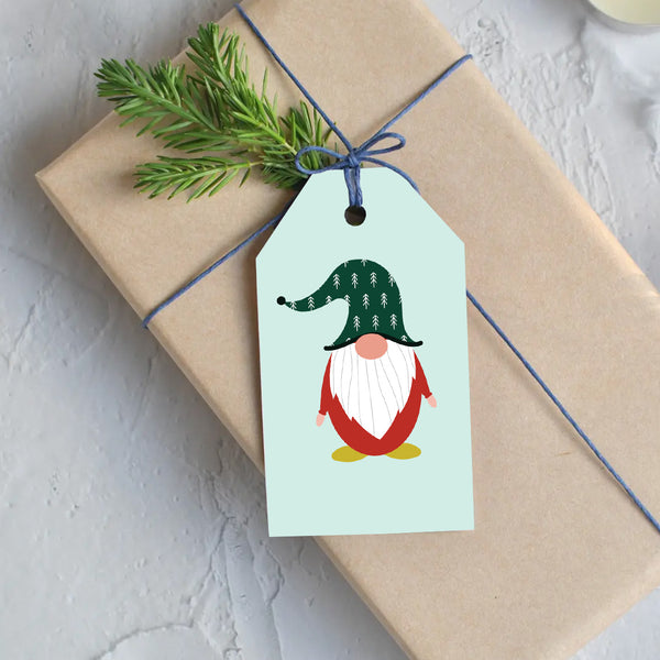 Gnome Gift Tags - Set of 10 Tags