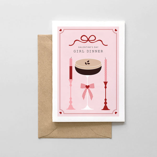Galentine's Day Girl Dinner  - Valentine's Day Card