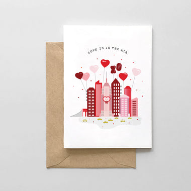 Love is in the Air NYC - Valentine's Day Card