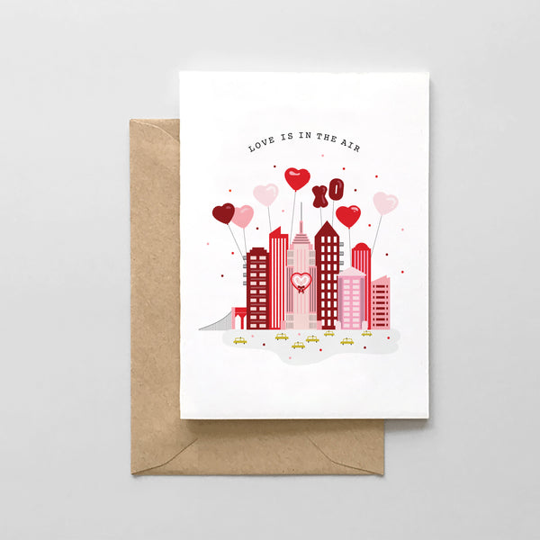 Love is in the Air NYC - Valentine's Day Card