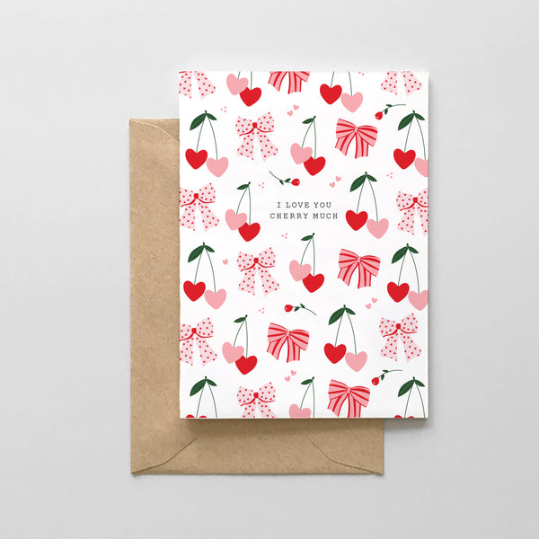 I Love You Cherry Much - Valentine's Day Card