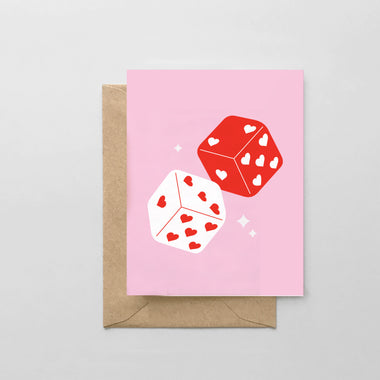 Dice - A2 Greeting Card