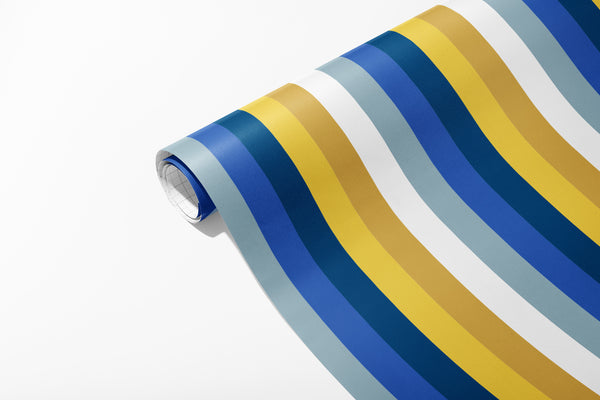 Hanukkah Stripes - Wrapping Paper
