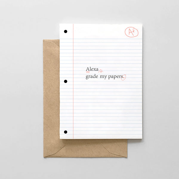 Alexa, Grade my papers
