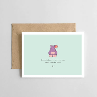 Teeny beanie baby - hippo