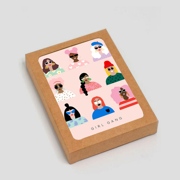 GIRL GANG - Boxed Set of 6 Cards