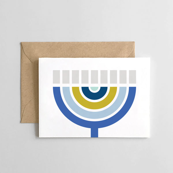 Menorah Modern Design - Hanukkah