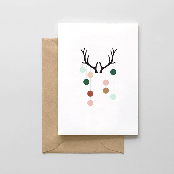 Moose Ornaments - Holiday Boxed Set of 6 Cards