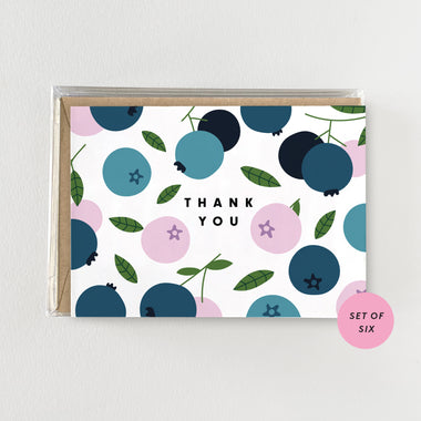 Funky Blueberries - Mini Boxed Set of 6 Cards