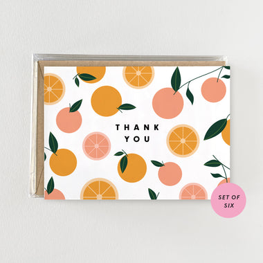 Funky Oranges - Mini Boxed Set of 6 Cards