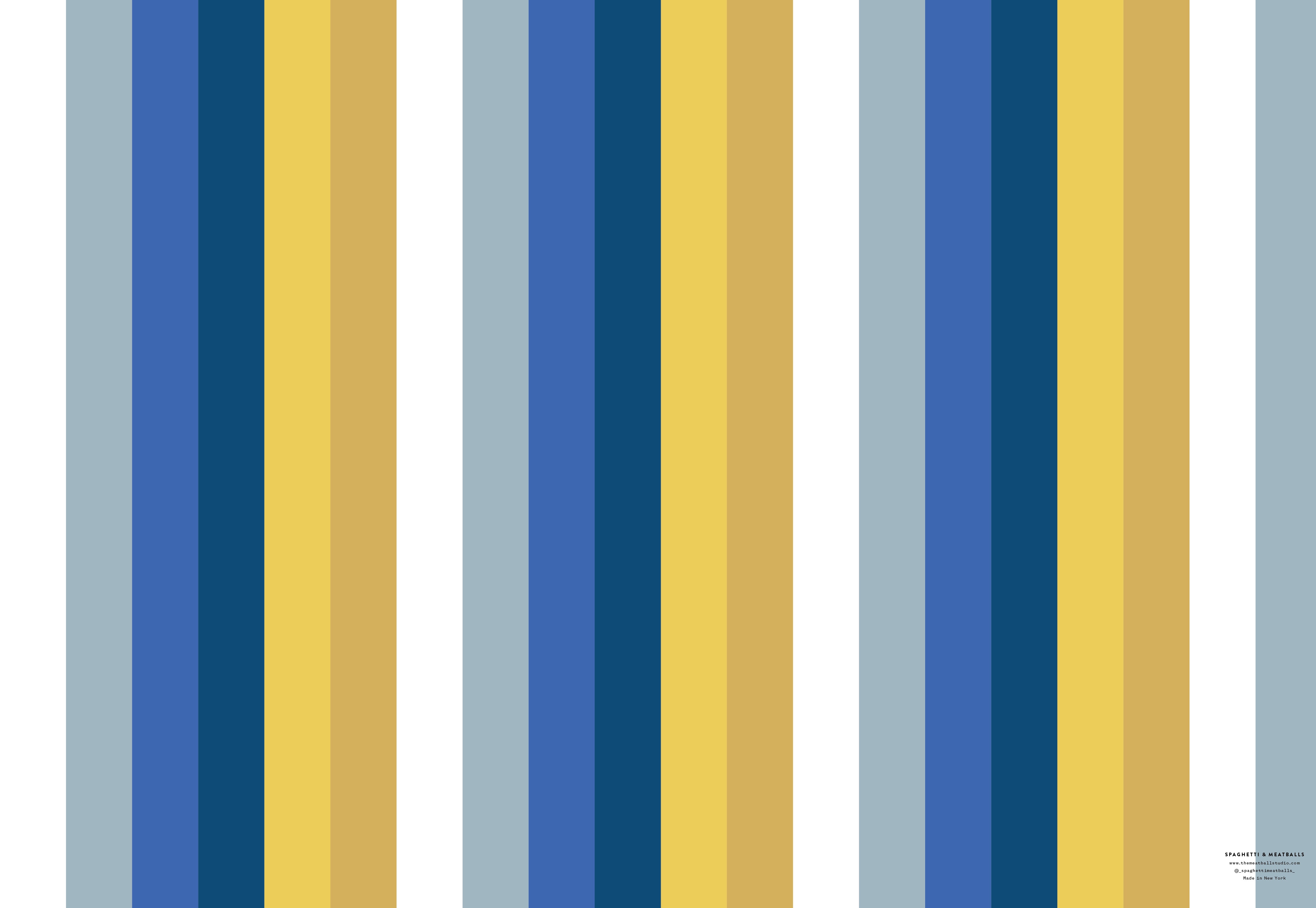 Blue and Yellow Wrapping Paper