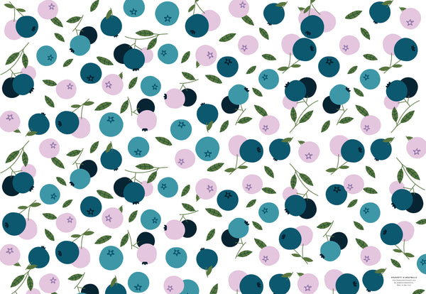 Funky Blueberries - Wrapping Paper
