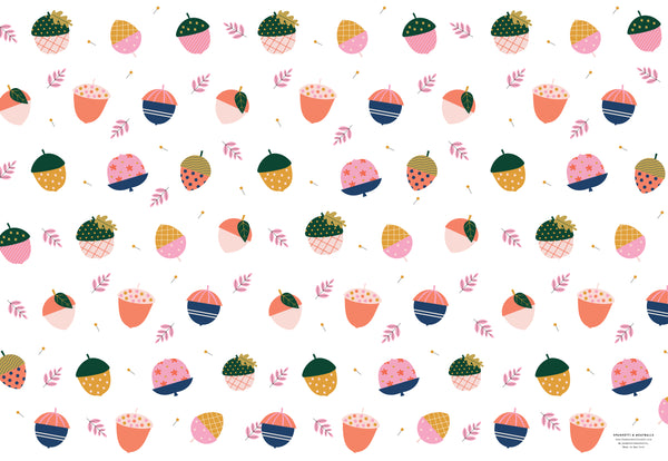 Graphic Acorn Design - Wrapping Paper