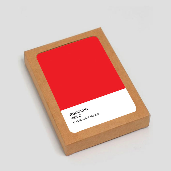 Rudolph Pantone - Holiday Boxed Set of 6 Cards