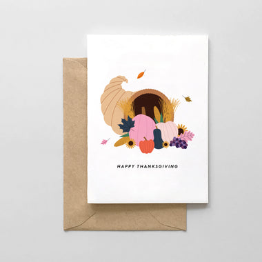 Happy Thanksgiving - Cornucopia Design