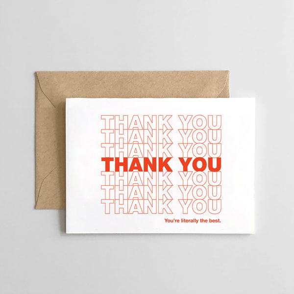 Thank You Repeating Design - Boxed Set of 6 Cards