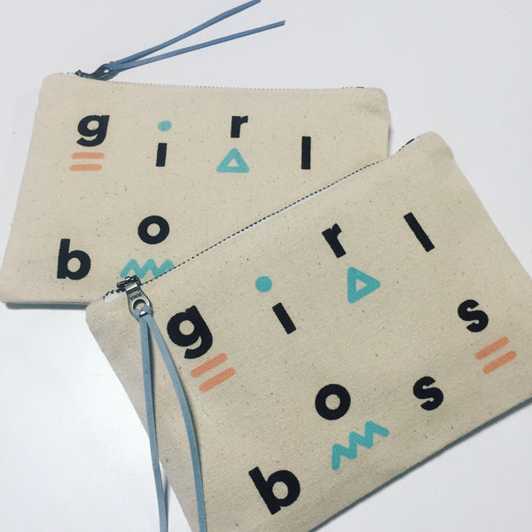 Girl Boss - Zip Canvas Pouch